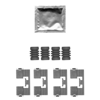 Kit de acessórios, pastilhas de freio HELLA 8DZ 355 205-171