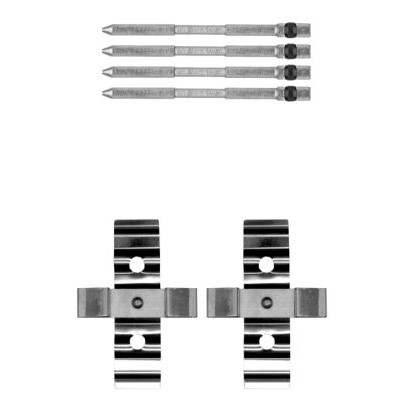 Kit de acessórios, pastilhas de freio HELLA 8DZ 355 205-261