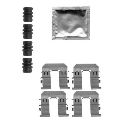Kit de acessórios, pastilhas de freio HELLA 8DZ 355 205-271
