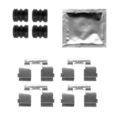 Kit de acessórios, pastilhas de freio HELLA 8DZ 355 205-291