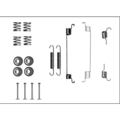 Kit de acessórios, sapatas de freio HELLA 8DZ 355 205-831