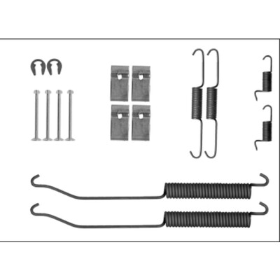 Kit de acessórios, sapatas de freio HELLA 8DZ 355 205-871
