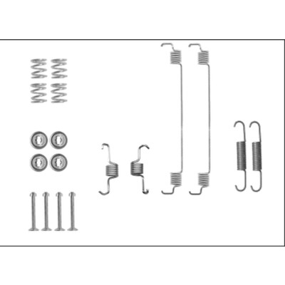 Kit de acessórios, sapatas de freio HELLA 8DZ 355 206-051