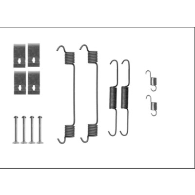 Kit de acessórios, sapatas de freio HELLA 8DZ 355 206-101