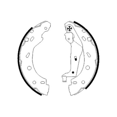 Jogo de sapatas de freio HELLA 8DB 355 002-421