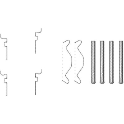 Kit de acessórios, pastilhas de travão