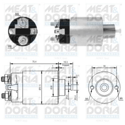 Interruptor electromagnético, motor de arranque