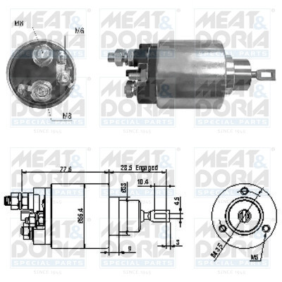 Interruptor electromagnético, motor de arranque