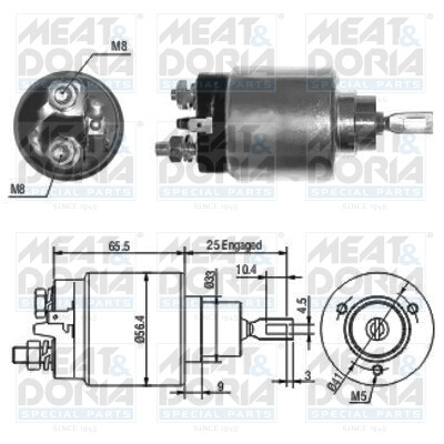 Interruptor electromagnético, motor de arranque