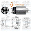 Interruptor electromagnético, motor de arranque