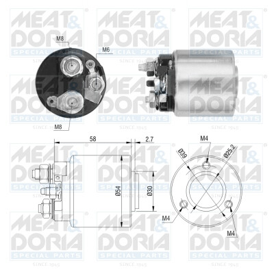 Interruptor electromagnético, motor de arranque