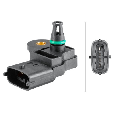 Sensor, pressão de sobrealimentação HELLA 6PP 358 152-321
