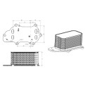 Radiador de óleo, óleo do motor NRF 31848