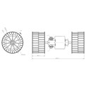 Ventilador de cabine NRF 34284