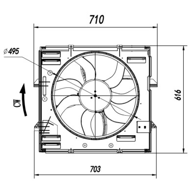 Ventilador, refrigeração do motor