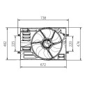 Ventilador, refrigeração do motor
