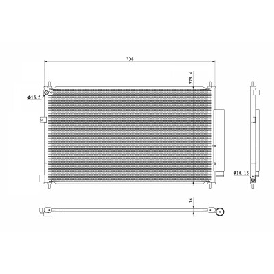 Condensador, ar condicionado NRF 350419