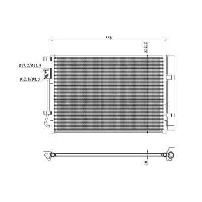 Condensador, ar condicionado NRF 350492