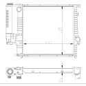 Radiador, refrigeração do motor NRF 53849A