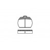 Jogo de 4 pastilhas de freio ROADHOUSE 2082,00