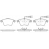 Conjunto de 4 pastilhas de freio ROADHOUSE 21045.22