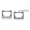 Conjunto de 4 pastilhas de freio ROADHOUSE 2122.02