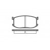 Jogo de 4 pastilhas de freio ROADHOUSE 2126,00