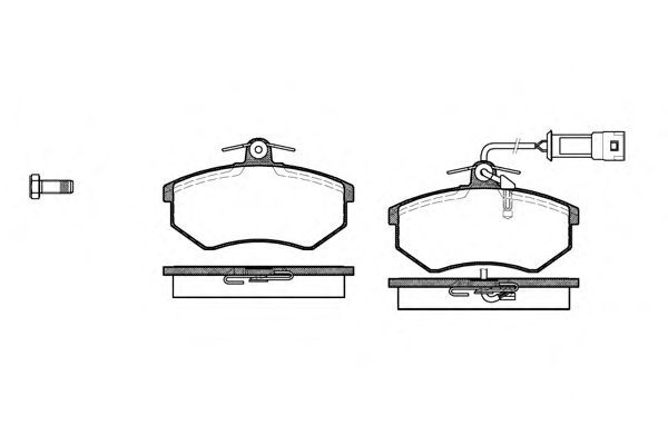 Conjunto de 4 pastilhas de freio ROADHOUSE 2134.02