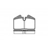 Conjunto de 4 pastilhas de freio ROADHOUSE 2140.10