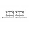 Conjunto de 4 pastilhas de freio ROADHOUSE 2144.24