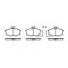 Conjunto de 4 pastilhas de freio ROADHOUSE 2146.32