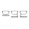Conjunto de 4 pastilhas de freio ROADHOUSE 2151.02