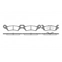Conjunto de 4 pastilhas de freio ROADHOUSE 2158.10