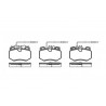 Conjunto de 4 pastilhas de freio ROADHOUSE 2170.14
