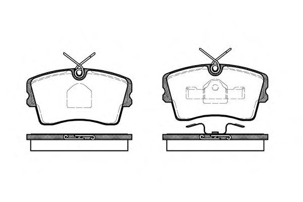 Conjunto de 4 pastilhas de freio ROADHOUSE 2173.10