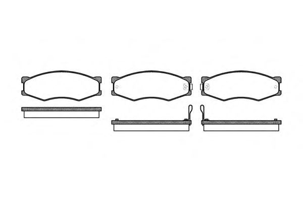 Conjunto de 4 pastilhas de freio ROADHOUSE 2184.02