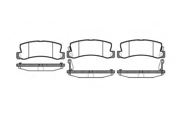 Conjunto de 4 pastilhas de freio ROADHOUSE 2214.22