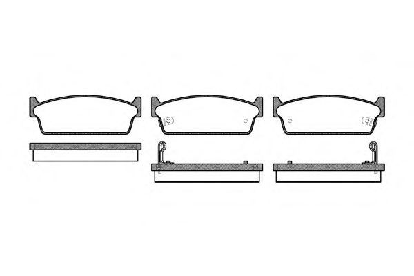 Conjunto de 4 pastilhas de freio ROADHOUSE 2227.02