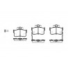 Conjunto de 4 pastilhas de freio ROADHOUSE 2251.12