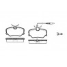 Conjunto de 4 pastilhas de freio ROADHOUSE 2262.02