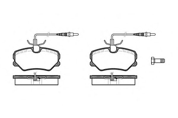 Conjunto de 4 pastilhas de freio ROADHOUSE 2262.12