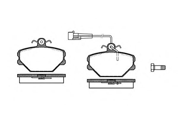 Conjunto de 4 pastilhas de freio ROADHOUSE 2264.02