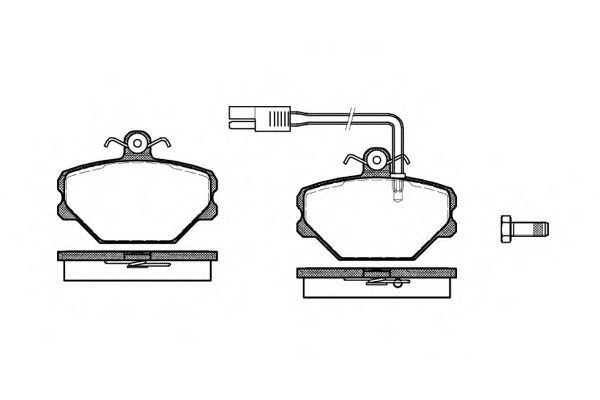 Conjunto de 4 pastilhas de freio ROADHOUSE 2264.12