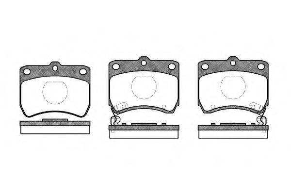 Conjunto de 4 pastilhas de freio ROADHOUSE 2271.02