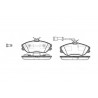 Conjunto de 4 pastilhas de freio ROADHOUSE 2276.22