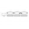 Conjunto de 4 pastilhas de freio ROADHOUSE 2283.10