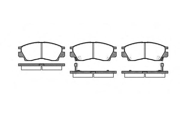 Conjunto de 4 pastilhas de freio ROADHOUSE 2290.02