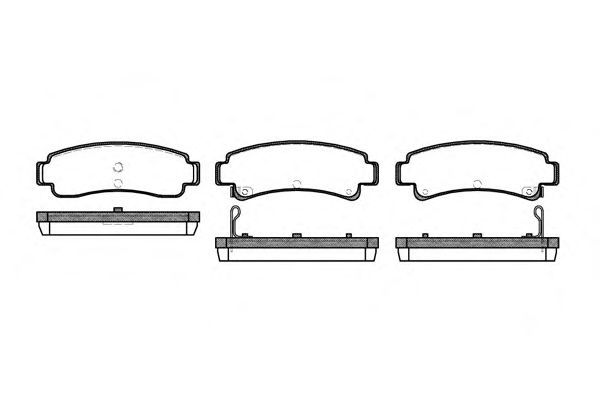 Conjunto de 4 pastilhas de freio ROADHOUSE 2302.02