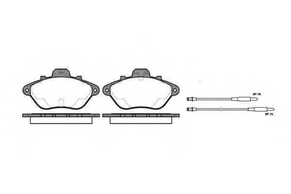 Conjunto de 4 pastilhas de freio ROADHOUSE 2310.04