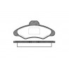 Jogo de 4 pastilhas de freio ROADHOUSE 2331,00